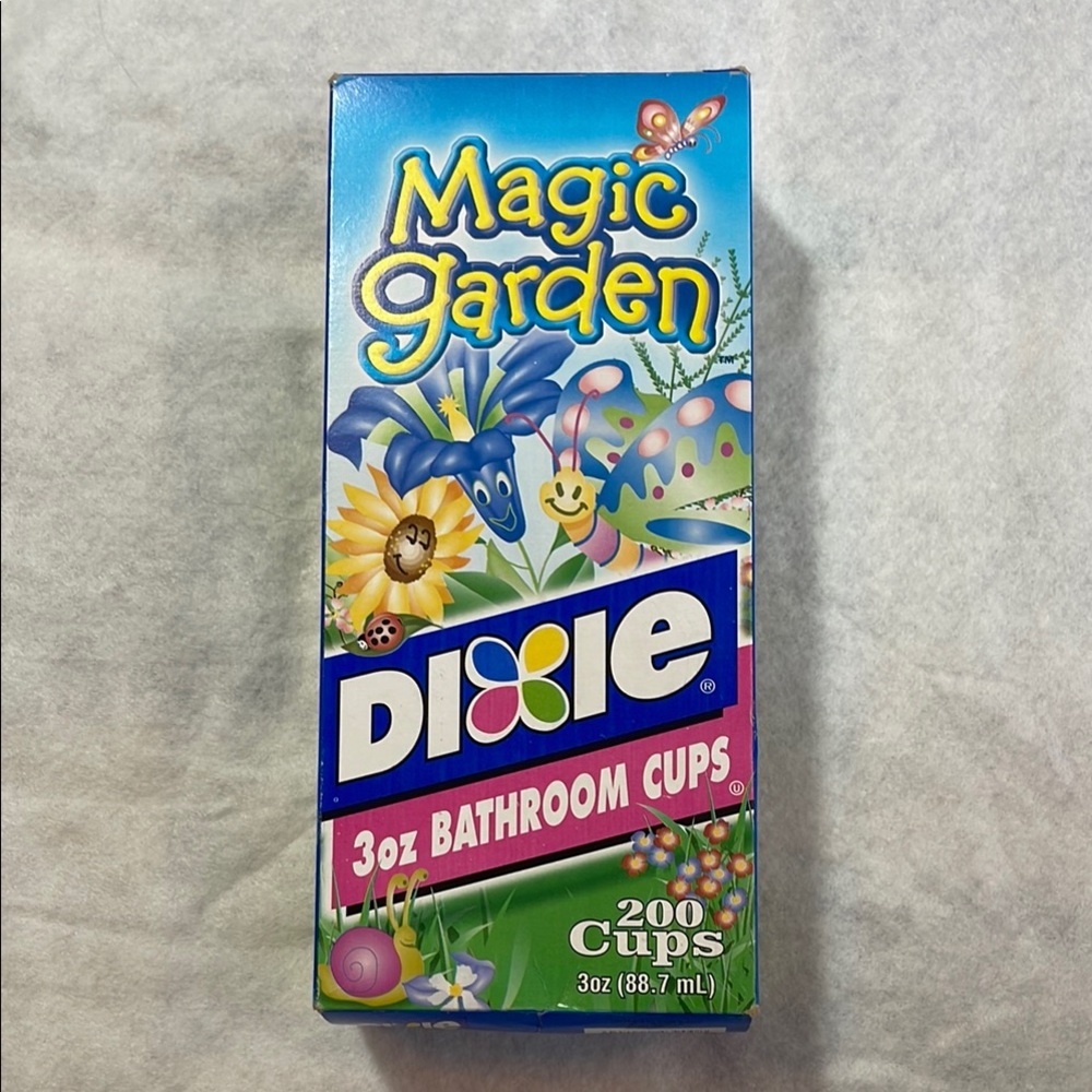 Dixie Magic Garden Bathroom Cups 3 oz Paper USA Disposable Kids